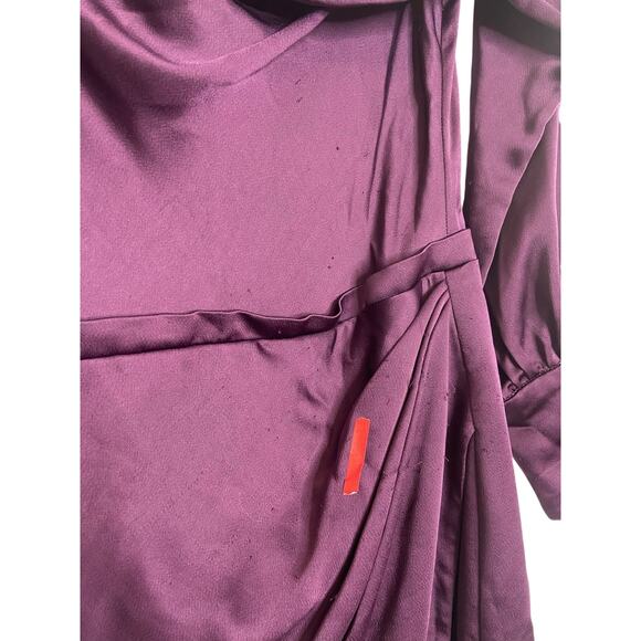 Jonathan Simkhai Cameron Dress Draped Cold Shoulder Classy Party Statement Sz 6 - Picture 6 of 11